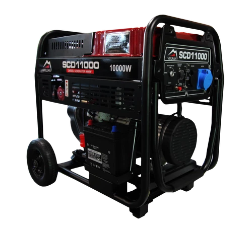 Генераторна установка SCD11000 дизель 1ф 9кВт ел.старт, 18л, колеса