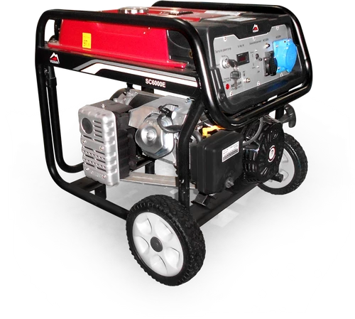 Генераторна установка SC6000E-II 1ф 5,0кВт, ел.старт, бак-25л, колеса