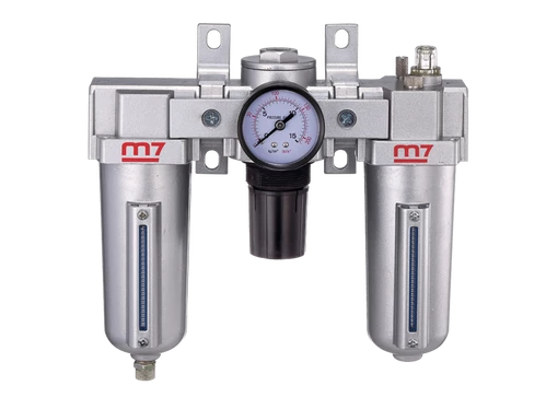 Блок підготовки повітря 1/2" 40мкм, з регулятором тиску, настінне кріплення.