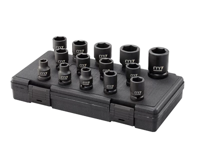 Набір головок ударних 1/2" 14од 10-27мм пластик.кейс