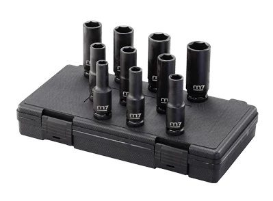 Набір головок ударних 1/2" 10од 10-27мм (подовж.) пластик.кейс