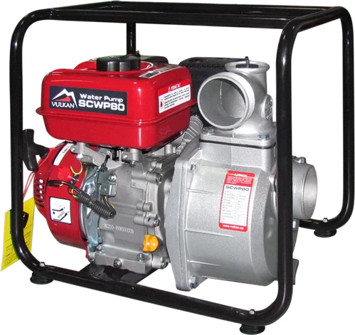 Мотопомпа рукав 75мм, 55м3/год, підйом 30м, чиста вода,  SCWP80