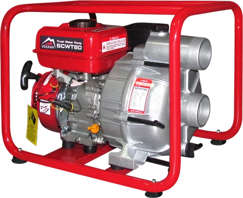 Мотопомпа рукав 75мм, 58м3/год, підйом 26м, брудна вода, SCWT80