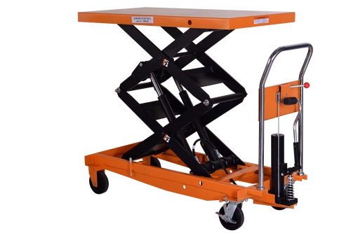 Стіл-платформа вантажопідйомний гідравлічний 1000кг/1,7м SYTJ-100W колір - жовтий