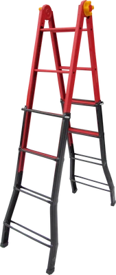 Драбина-телескоп метал. 1,39-3,8м розкладна B-44