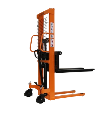 Штабелер гідравлічний  2000кг, підйом-1,6м, довжина вил 1,1м, колір - жовтий