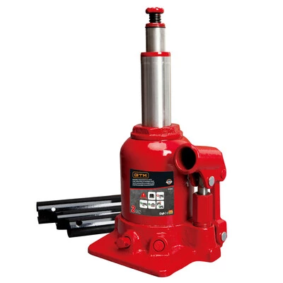 GTM Домкрат гидрав. бутил. 2т (150-370мм) двухштоковый