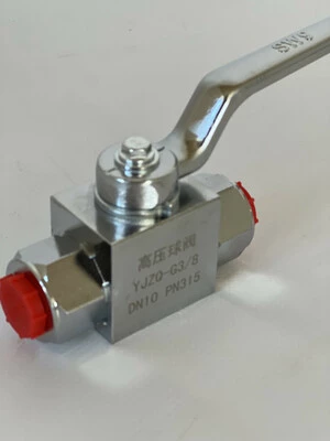 Кульовий кран 3/8" для гідравлічного потоку 315 бар, різьба М16×1,5