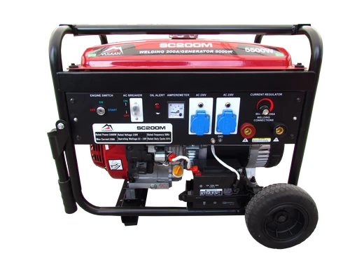 Апарат дугового зварювання з генераторною установкою  SC200M-II 5кВт, 180А/26,8В  бак 25л, електростарт