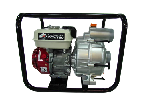 Мотопомпа рукав 75мм, 58м3/год, дв. Honda GX200, підйом 26м, брудна вода, SCWT80H