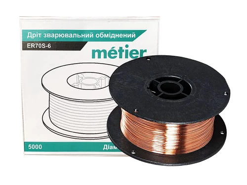 Дріт зварюв. обмід. 0,8мм Metier 5000 (катушка-пластик)