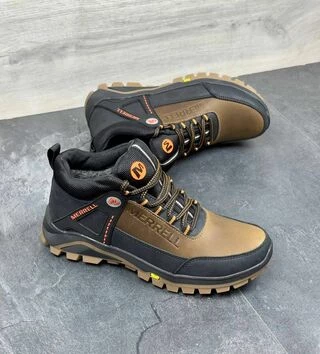 Чоловічі шкіряні зимові кросівки