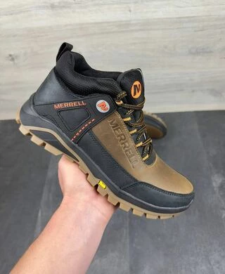 Чоловічі шкіряні зимові кросівки