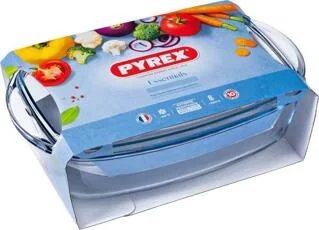 Гусятниця з кришкою Pyrex Essentials 466A000/7643 4,3л + 2л скляна